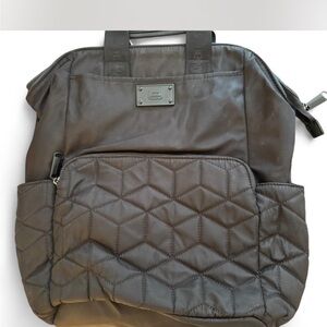 Steve Madden Quilted Black Backpack